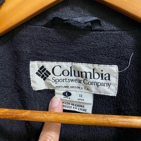 Columbia Insulated Fleece Jacket Black Size Large - Picture 6 of 8